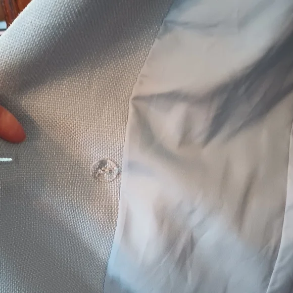 House of Harlow 1960 Blue Blazer with Wide Lapels and Relaxed Fit - Picture 9 of 12